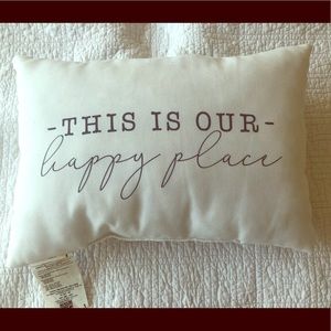 New White Linen Throw Pillow- Great for Sofa/Bed
